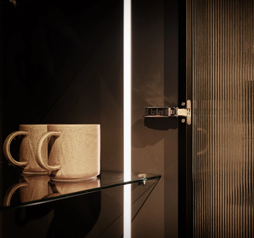 Keller fluted glass