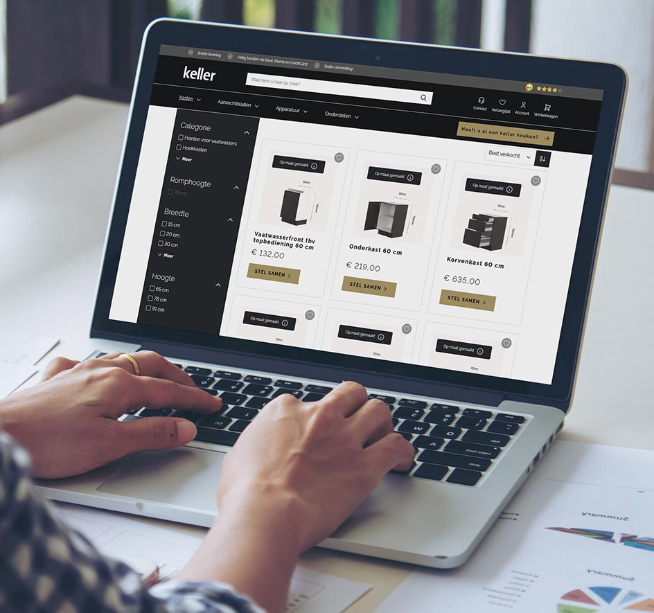 Keller keukens webwinkel