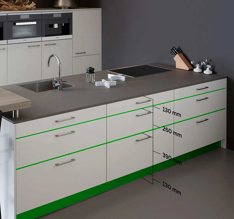 Esthetische voordelen Keller Keukens Raster 130