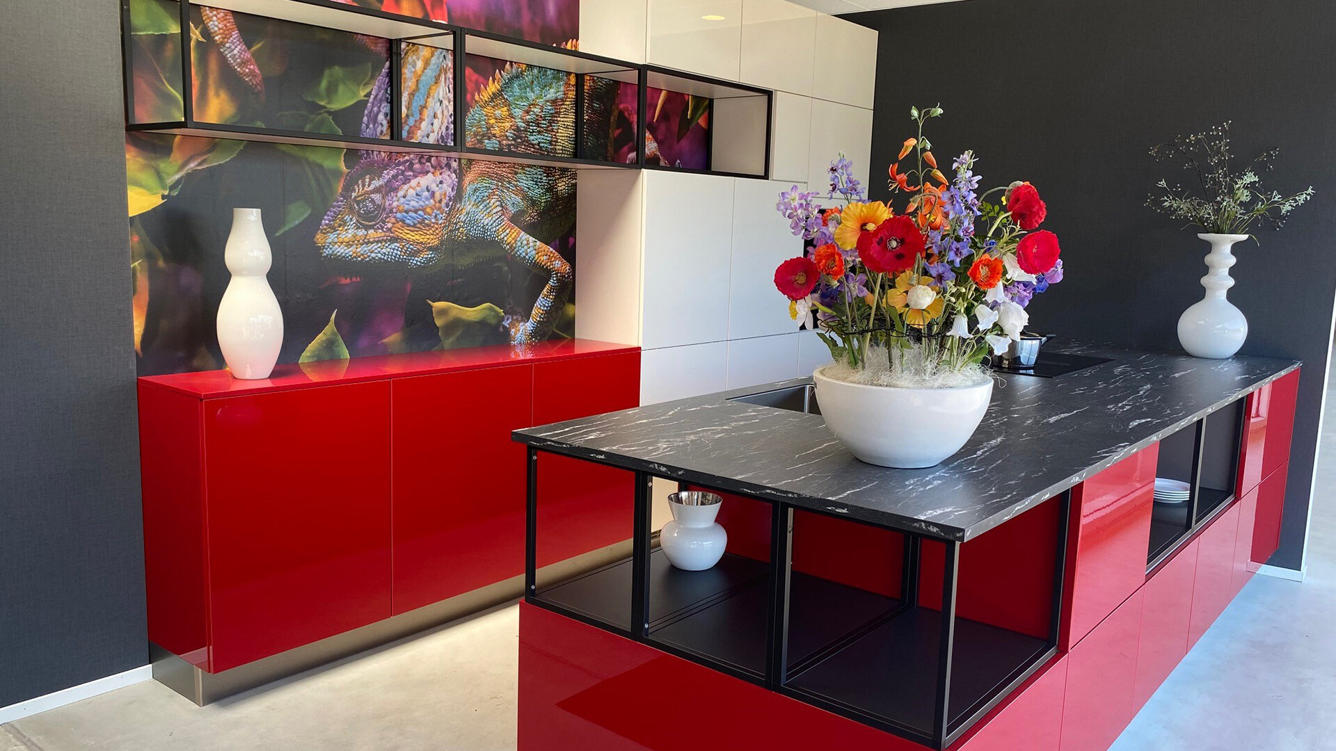 Luxe hoogglans gelakte keuken